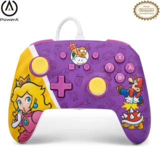 PowerA Mando con Cable Enhanced para Nintendo Switch - Princess Peach Battle