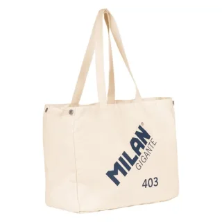 Milan Gigante 403 Serie 1918 Tote Bag Bolsa de Tela - Tamaño 51x40.5x21.5cm - Capacidad 40L - Color Beige