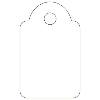 Apli Etiquetas Colgantes Blancas 15 x 24mm 200 U.