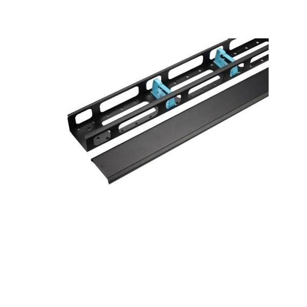 WP Guia Vertical 42U Cableado con Tapa - Compatible con la Serie RSA - 1890x195x90mm - Color Negro