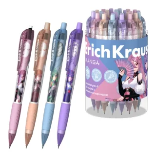ErichKrause Manga Portaminas - Mina HB de 0.7mm - Agarre de Goma - Ergonomico - Colores Surtidos · Pack de 24 uds.