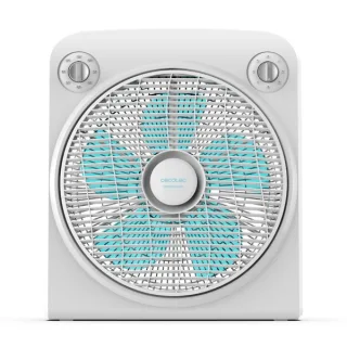 Cecotec EnergySilence 6000 Power Box Ventilador de Suelo con 5 Aspas - 50W - Funcionamiento Silencioso - Rejilla Giratoria Multidireccional - Temporizador Programable - 3 Velocidades - Color