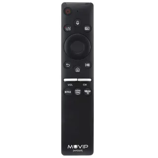 Muvip MV0669 Mando Universal para Samsung - Conexion Bluetooth - Botones de Acceso Rapido a Netflix, Prime Video y Rakuten TV - Color Negro