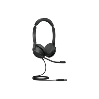 Jabra Evolve2 30 MS Auriculares con Microfono USB - Cancelacion de Ruido - Diadema Ajustable - Controles en Auricular - Cable de 1.5m - Color Negro