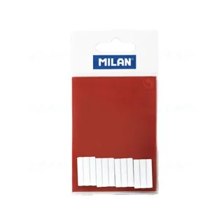 Milan Pack de 12 Gomas de Recambio Flexibles para Borrador Electrico - Color Blanco