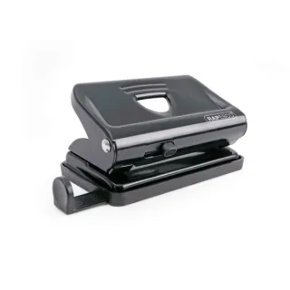 Rapesco 810 Taladro Perforador Metalico - Hasta 12 Hojas - Marcas de Formato - Facil Vaciado - Color Negro
