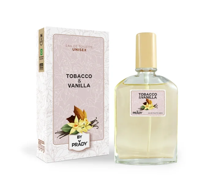 Prady Colonia Unisex Tobacco & Vanilla - Frasco de 90 ml - Spray Pulverizador