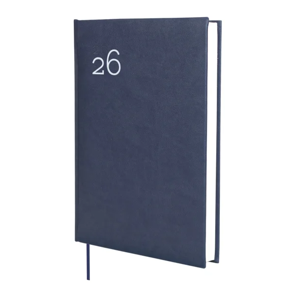 Finocam Dynamic Milano Agenda Profesional en Catalan - Anual 2026 - Tapa Dura Acolchada - Formato Y11 - 168x32x245mm - 1 Dia por Pagina - Color Azul
