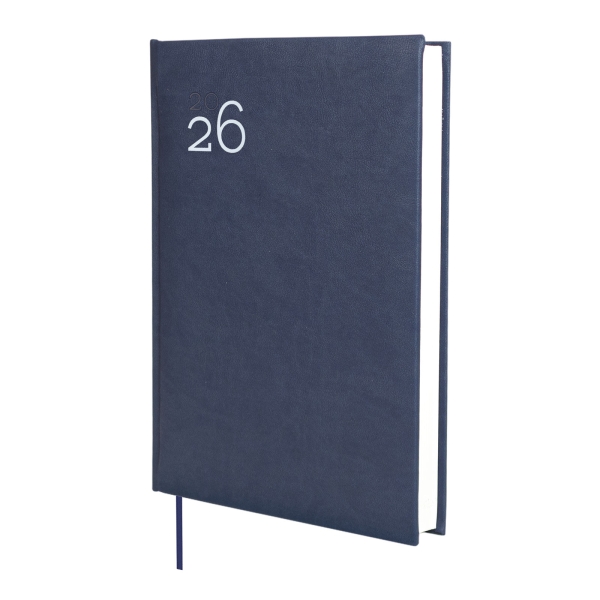 Finocam Dynamic Milano Agenda Profesional en Catalan - Anual 2026 - Tapa Dura Acolchada - Formato Y11 - 168x32x245mm - 1 Dia por Pagina - Color Azul