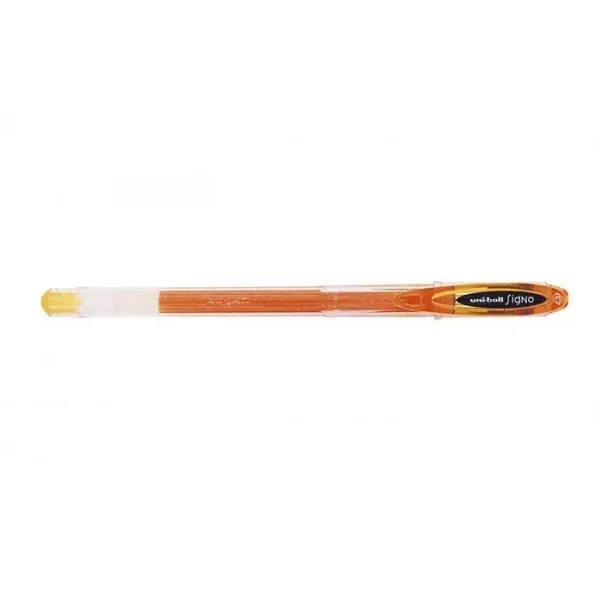 Uni-ball Signo UM-120 Boligrafo de Tinta Gel - Punta de Bola 0.7mm - Tinta Resistente al Agua y Luz - Color Naranja · Pack de 12 uds.