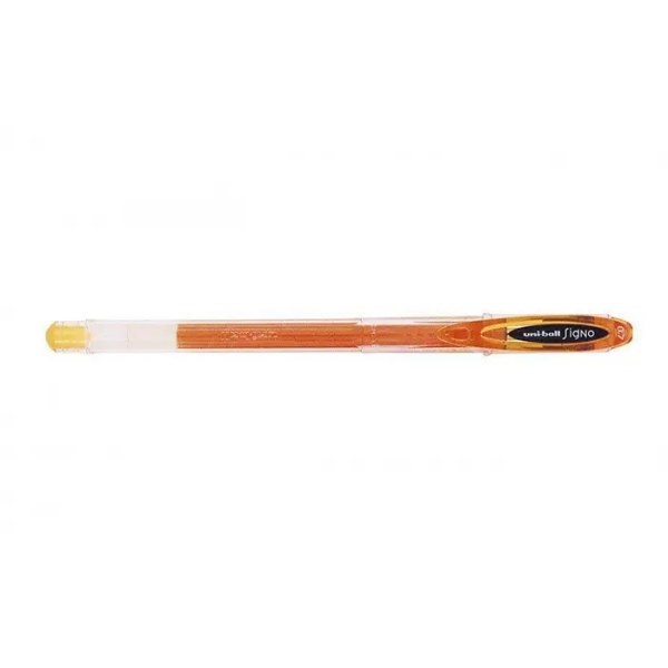Uni-ball Signo UM-120 Boligrafo de Tinta Gel - Punta de Bola 0.7mm - Tinta Resistente al Agua y Luz - Color Naranja · Pack de 12 uds.