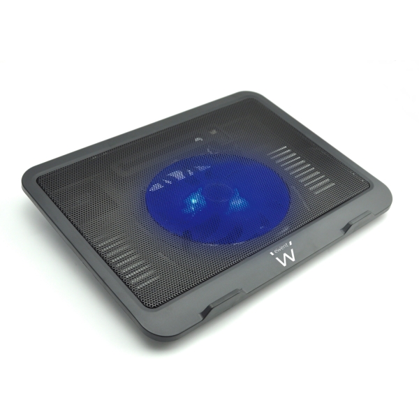 Ewent Soporte para Portatil - 1 Ventilador Silencioso hasta 15.6" - Color Negro