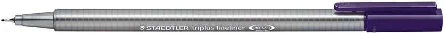 Staedtler Triplus Fineliner 334 Rotulador de Punta Fina - Trazo de 0.3mm - Tinta Base de Agua - Color Violeta Rojizo · Pack de 10 uds.
