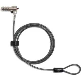 HP Nano Cable Antirrobo - Combinacion Programable de 4 Digitos - Cable de Acero Galvanizado 1.83m Revestido en Vinilo - Cabezal Giratorio