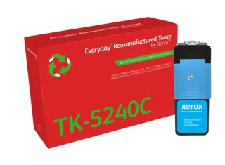 Xerox Everyday Kyocera TK5240 Cyan Cartucho de Toner Remanufacturado - Reemplaza 1T02R7CNL0/TK5240C
