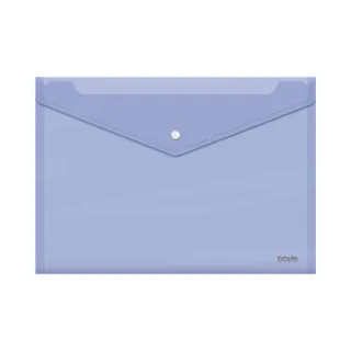 Dohe Sobre Portadocumentos Folio+ - Cierre de Broche - Polipropileno Cristal Transparente 150 Micras - Color Morado