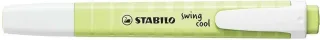 Stabilo Swing Cool Pastel Marcador Fluorescente - Cuerpo Plano - Punta Biselada - Trazo entre 1 y 4mm - Tinta con Base de Agua - Color Chispa de Lima · Pack de 10 uds.