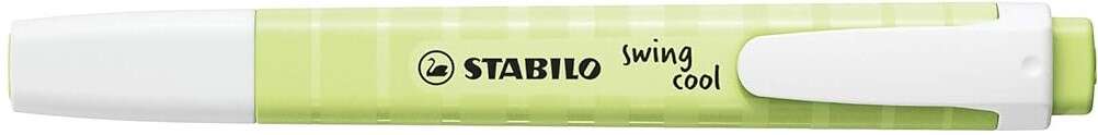 Stabilo Swing Cool Pastel Marcador Fluorescente - Cuerpo Plano - Punta Biselada - Trazo entre 1 y 4mm - Tinta con Base de Agua - Color Chispa de Lima · Pack de 10 uds.