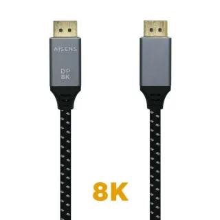 Aisens Cable Displayport V1.4 8K@60hz - DP/M-DP/M - 1.5m - Color Gris