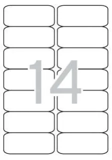 Apli Etiquetas Translucidas Resistentes Intemperie 99.1 x 38.1mm 20 Hojas