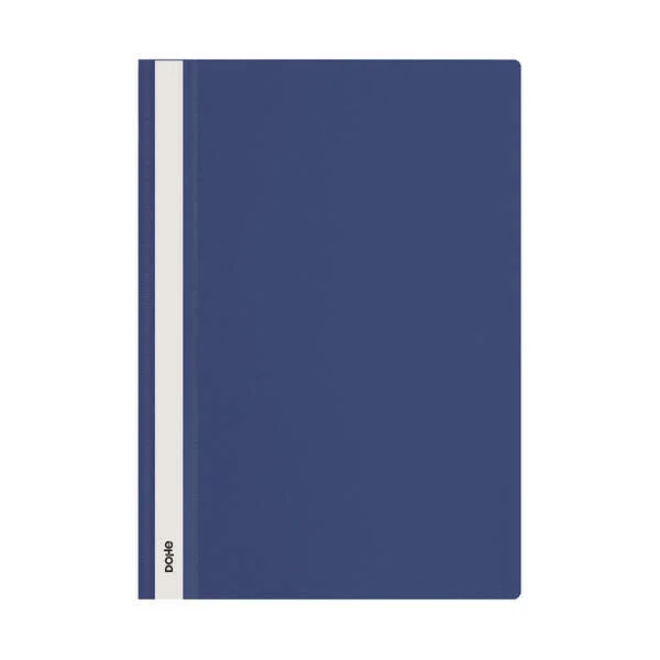 Dohe Dosier con Fastener - Tamaño A4 - Cubierta Transparente y Trasera Opaca - Fabricado en Polipropileno · Pack de 10 uds.