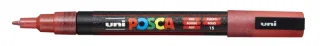 Posca PC-3ML Marcador de Pintura - Punta Conica de Poliester 0.9-1.3mm - Tinta Base al Agua - Resistente a la Luz - Color Rojo · Pack de 6 uds.