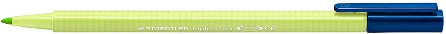 Staedtler Triplus Color 323 Rotulador de Punta Fina - Trazo 1mm Aprox - Tinta Base de Agua - Color Verde Lima · Pack de 10 uds.
