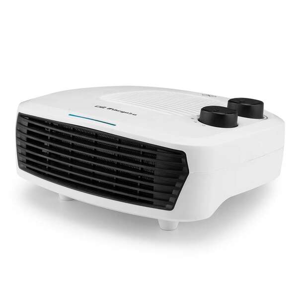 Orbegozo FH 5042 Calefactor Portatil Calor Instantaneo - 2000W de Potencia - 2 Niveles de Calor - Funcion Ventilador - Seguridad Antivuelco y Sobrecalentamiento - Ligero y Facil de Transport