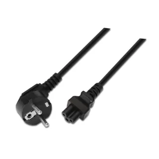 Aisens Alimentación Trébol CEE7/M-C5/H negro 1.5m