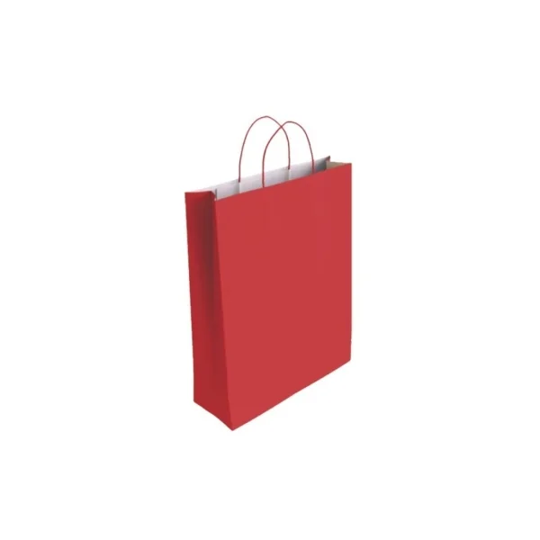 Bismark Bolsa de Papel Celulosa - Medidas 32x10x24cm - Color Rojo · Pack de 25 uds.