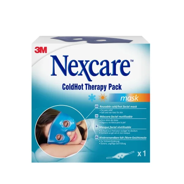 Nexcare Coldhot Therapy Mascara para Termoterapia - Frio o Calor Superficial - Reutilizable - Color Azul