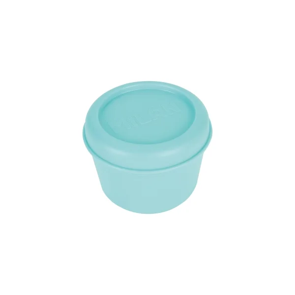 Milan 460 Since 1918 Fiambrera Hermetica Redonda de 0.25L - Libre de BPA - Tapa de Rosca - Apto para Microondas, Lavavajillas y Congelador - 10x7cm - Color Menta