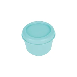Milan 460 Since 1918 Fiambrera Hermetica Redonda de 0.25L - Libre de BPA - Tapa de Rosca - Apto para Microondas, Lavavajillas y Congelador - 10x7cm - Color Menta