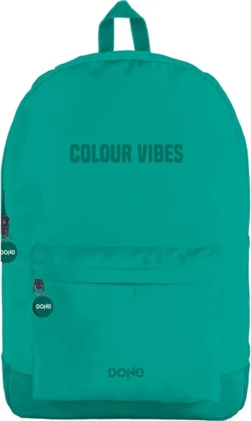 Dohe Daypack Colour Vibes Mochila Escolar - Varios Compartimentos - Asa Superior - Tirantes Acolchados y Ajustables - Fabricada en Poliester - Color Verde