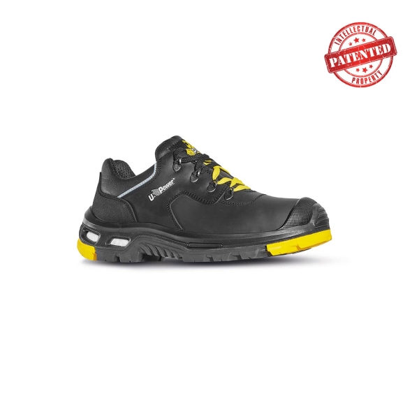 Upower Yarvis S Calzado de Seguridad Laboral - Talla 38 - Piel Pull-Up Suave, Hidrofugo, Suela PU/Vibram Antideslizante, Sistema Antiperforacion, Puntera AirToe, Plantilla Anatomica Transpir