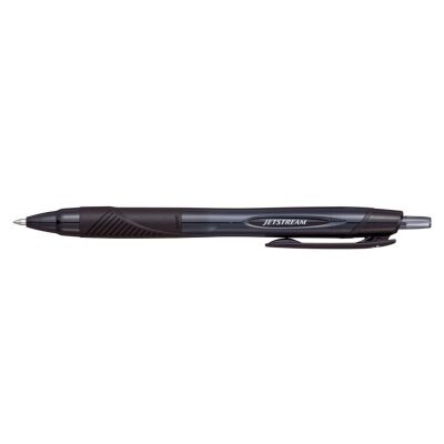 Uni-ball JetStream Sport SXN-157E Boligrafo Retractil - Punta de Bola 0.7mm - Trazo 0.35mm aprox. - Secado Instantaneo - Ideal para Zurdos - Color Negro · Pack de 12 uds.