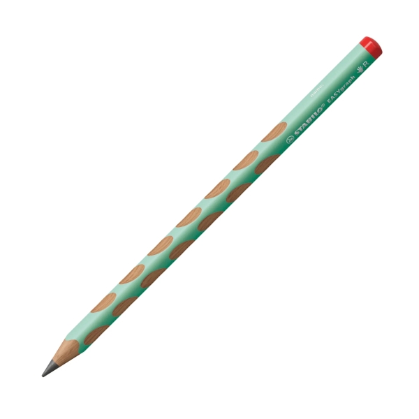 Stabilo Easygraph Pastel Lapiz de Grafito - Mina HB de 3.15mm - Diseño Ergonomico - Uso Diestro - Color Verde Pastel · Pack de 12 uds.