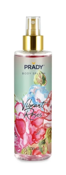 Prady Body Splash Vibrant Roses - Frasco de 250 ml - Spray Pulverizador