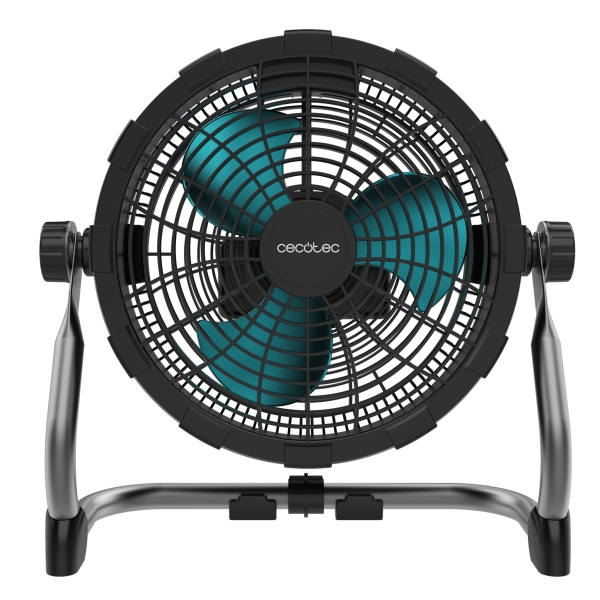Cecotec ProIndustry Portable Ventilador Industrial de Suelo Inalambrico con 3 Aspas - Bateria de 12.000mAh - 9 Velocidades - Diametro de 10" - Rejilla Protectora - Inclinacion Ajustable - Co