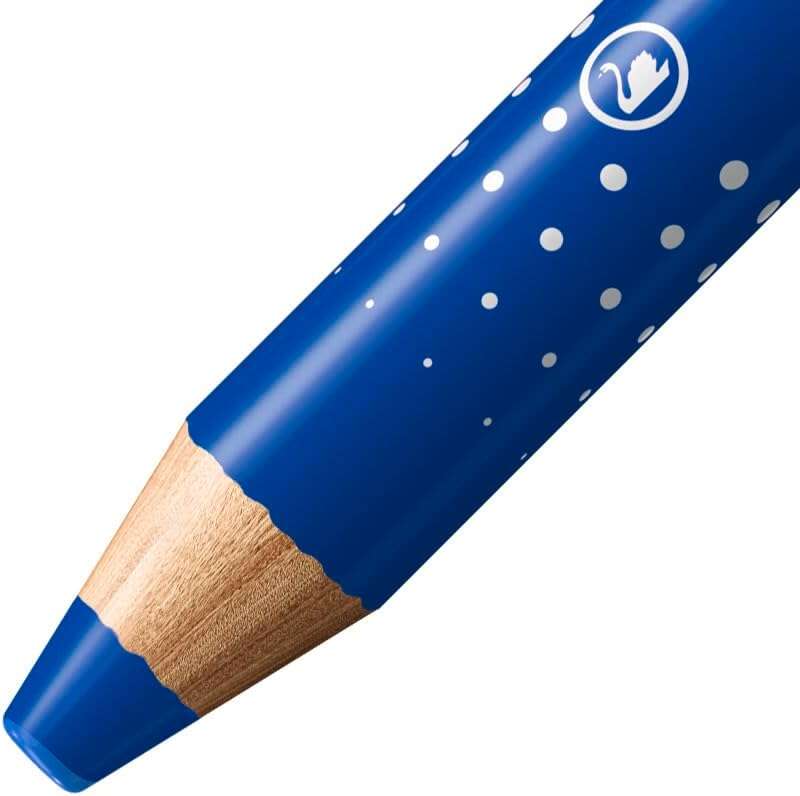 Stabilo MARKdry Marcador para Pizarra - Mina XXL de 10mm - Madera 100% Certificada PRFC - Color Azul · Pack de 5 uds.