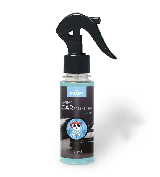 Prady Ambientador Coche Pirate - Frasco de 100 ml - Spray Pulverizador