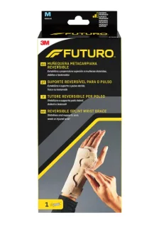Futuro Soporte para Mano - Estabilizacion Metacarpiana - Talla M (15.9 - 19cm) - Reversible - Transpirable - Color Beige