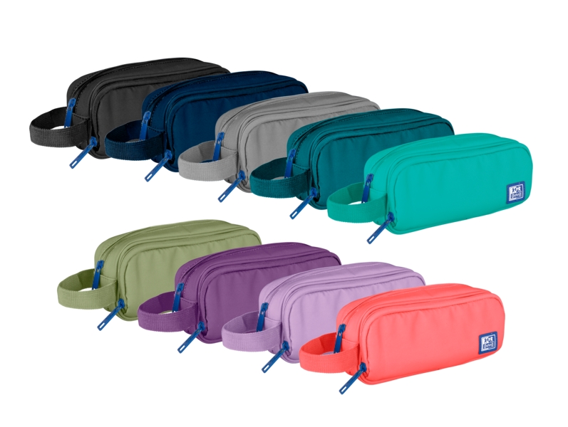 Oxford B-Smart Estuche de Lapices - Fabricado con Poliester Reciclado RPET - Resistente y Ecologico - Ideal para Organizar tus Utiles Escolares · Pack de 10 uds.