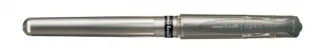 Uni-ball Signo Broad UM-153 Roller de Tinta Gel - Punta de Bola 1mm - Trazo Estilografico - Sujecion de Caucho - Color Plata · Pack de 12 uds.