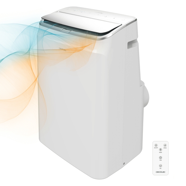 Cecotec ForceClima 1260 Aire Acondicionado Portatil - 1350W - 3000 Frigorias - 12000 BTU - Bomba de Calor - Silencioso - Cobertura hasta 28m2 - 5 Modos - Clasificacion Energetica A - Color B