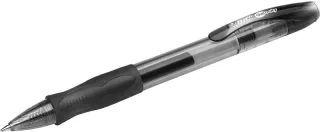 Bic Gel-ocity Original Boligrafo de Tinta Gel Retractil - Punta Media de 0.7mm - Recargable - Grip de Goma - Clip de Plastico - Color Negro · Pack de 12 uds.