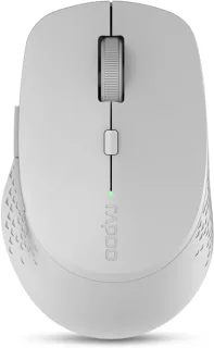 Rapoo M300 Silent Raton Inalambrico - Bluetooh y 2.4GHz - 1600 DPI - Autonomia 9 Meses - Color Gris