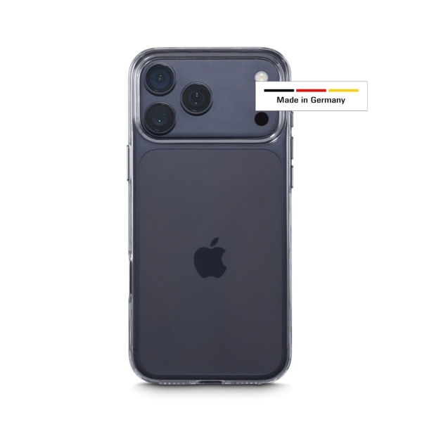 Hama Always Clear Funda para iPhone 17 Pro Max - Antideslizante - Poliuretano Termoplastico - Bordes Elevados - Color Transparente