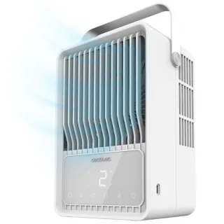 Cecotec EnergySilence 500 DeskChill Smart Climatizador Portatil Compacto - Deposito 500ml - Tactil - Luz LED Multicolor - Temporizador - 3 Velocidades de Aire - Asa para Transporte - Color B