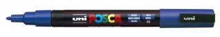Posca PC-3M Marcador de Pintura - Punta Conica 0.9-1.3mm - Tinta Base al Agua - Resistente a la Luz - No Permanente - Color Azul · Pack de 6 uds.